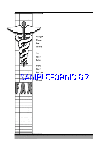 Medical Fax Cover Sheet doc pdf free